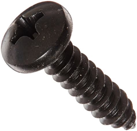 1 4 short back oxide sheet metal screw|black oxide screws.